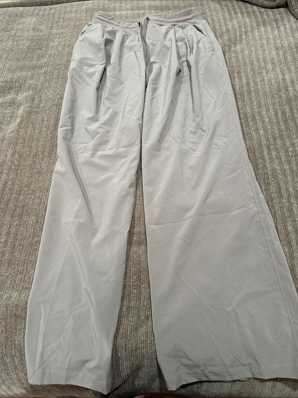 CALIA by Carrie Underwood Light Gray Wide-Leg journey collection pants